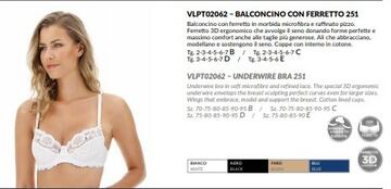 ART. 251 COPPA B- reggiseno donna pizzo 251 coppa b - Fratelli Parenti